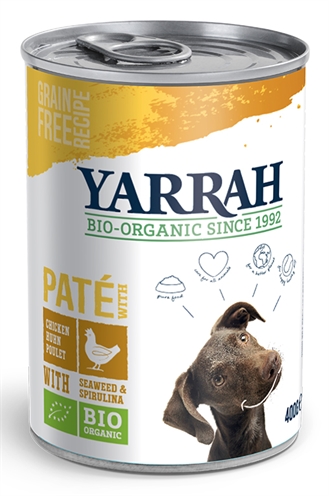 Yarrah Dog Blik Pate Met Kip 12x400 Gr