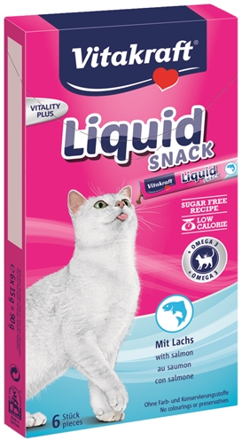 Vitakraft cat liquid snack zalm&omega