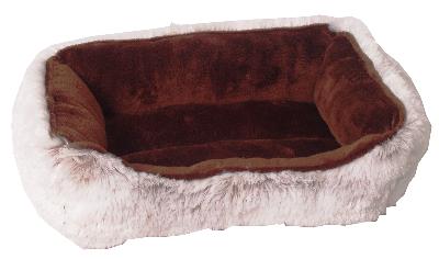 Divan hamster bed pluche bruin