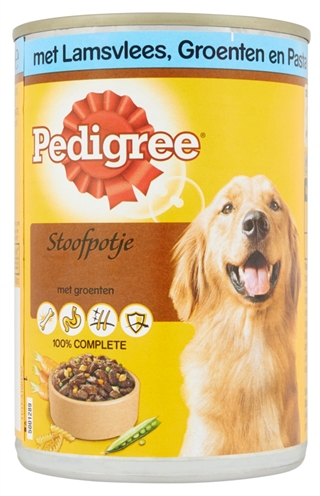 Pedigree blik adult lam/groenten/pasta homestyle