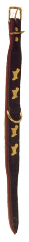 Westie halsband donkerbruin product afbeelding