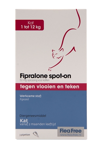 Exil flea free fiproline spot on kat product afbeelding