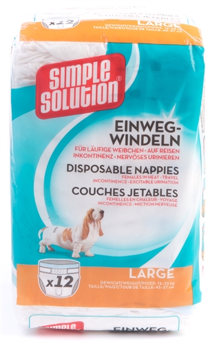 Simple solution wegwerp honden luier product afbeelding