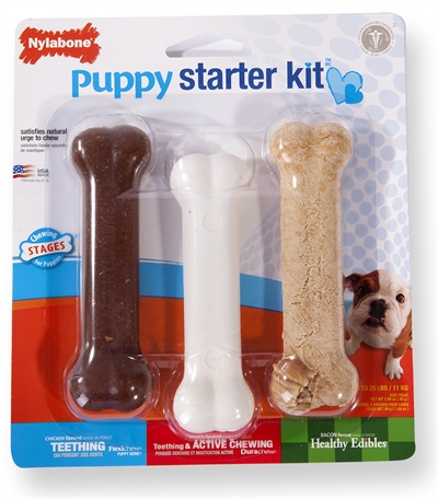 Nylabone durable chew puppy starter kit product afbeelding