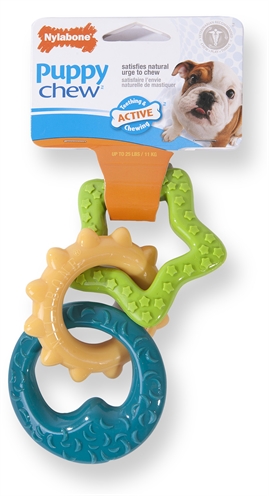 Nylabone durable chew puppy bijtringen product afbeelding