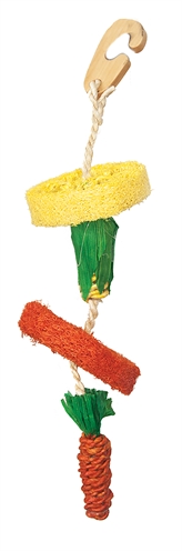 Happy pet natural loofah hangspeelgoed product afbeelding