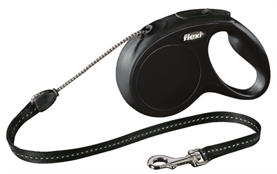 Flexi rollijn classic cord zwart product afbeelding