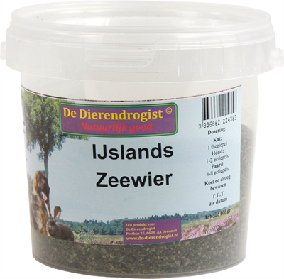 Dierendrogist ijslands zeewier