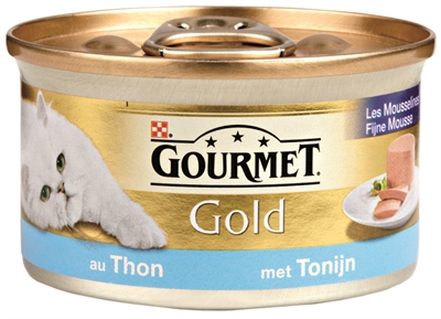 Gourmet Gold Mousse Tonijn/oceaan Vis 24x85 Gr