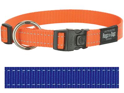 Rogz for Dogs Fanbelt Hondenhalsband Verstelbaar Blauw 56 x 2 cm product afbeelding