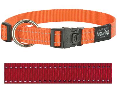 Rogz for Dogs Fanbelt Hondenhalsband Verstelbaar Rood 56 x 2 cm product afbeelding