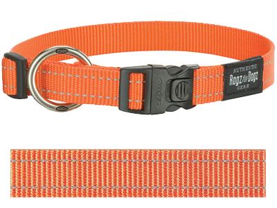 Rogz for Dogs Fanbelt Hondenhalsband Verstelbaar Oranje 56 x 2 cm product afbeelding