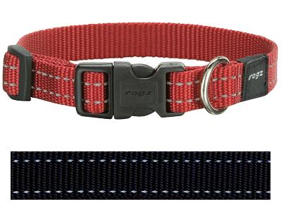 Rogz for Dogs Snake Hondenhalsband Verstelbaar Zwart 40 x 1,6 cm product afbeelding