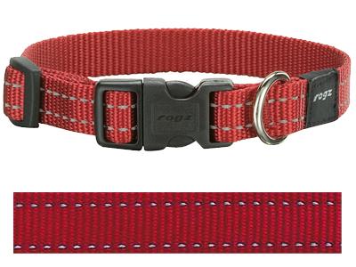 Rogz for Dogs Snake Hondenhalsband Verstelbaar Rood 40 x 1,6 cm product afbeelding