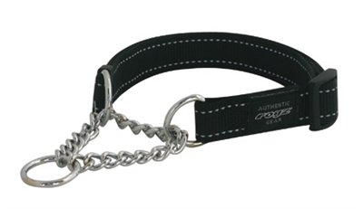 Rogz for Dogs  Lumberjack Choker Verstelbaar Zwart 73 x 2,5 cm product afbeelding