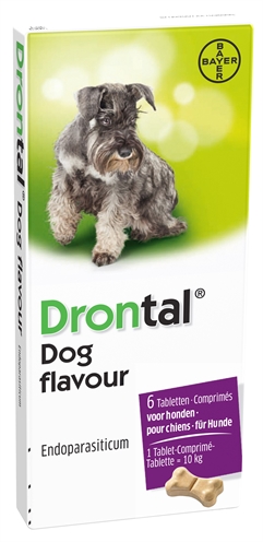 Bayer drontal tasty ontworming hond product afbeelding
