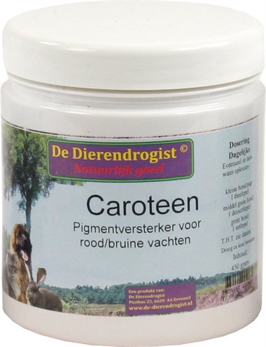 Dierendrogist caroteen pigmentversterker product afbeelding