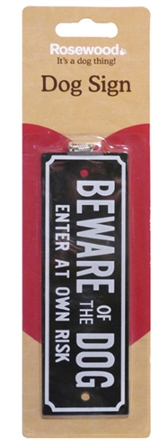 Beware of the dog waakbordje product afbeelding