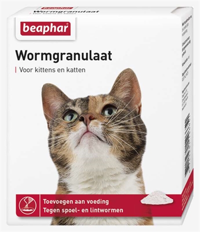 Beaphar wormgranulaat kitten.kat product afbeelding