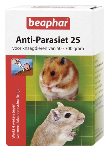 Beaphar antiparasiet 25 knaagdier