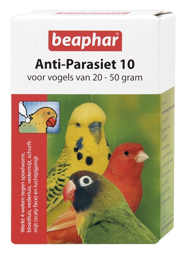 Beaphar antiparasiet 10 vogel 2050gr