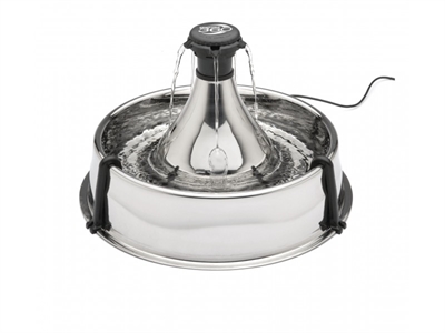 Petsafe 360 drinkfontein roestvrijstaal met adapter product afbeelding