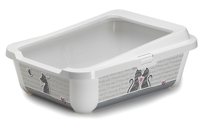 Trendy cat kattenbak open + rand cats in love product afbeelding
