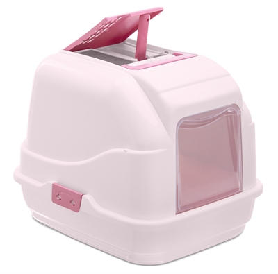 Imac kattenbak easy cat roze / wit product afbeelding