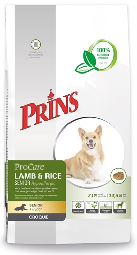 Prins Procare Croque Lam/Rijst Senior Hypoallergeen 10 Kg product afbeelding