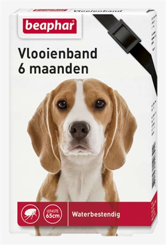Beaphar Vlooienband Hond Zwart 6 Mnd 65Cm product afbeelding