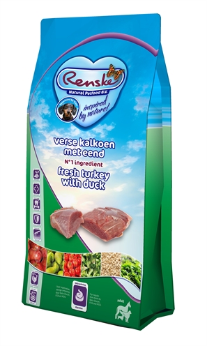 Renske Super Premium Adult Kalkoen / Eend 12 Kg product afbeelding