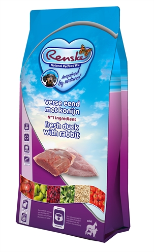 Renske Super Premium Adult Eend / Konijn 12Kg product afbeelding