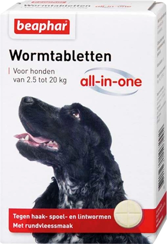 Beaphar wormtablet allinone hond product afbeelding