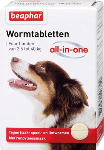 Beaphar wormtablet allinone hond product afbeelding
