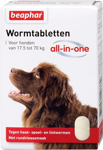 Beaphar wormtablet allinone hond product afbeelding