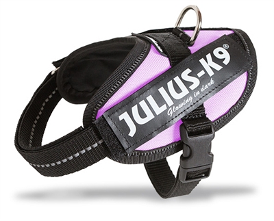Julius k9 powerharnas/tuig voor labels roze product afbeelding