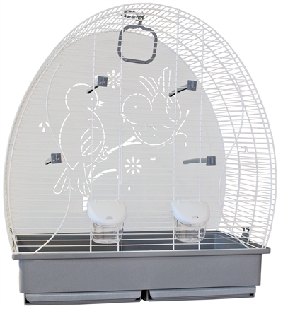 Voltrega vogelkooi 673 wit / grijs product afbeelding