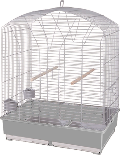 Voltrega vogelkooi 842 wit / grijs product afbeelding