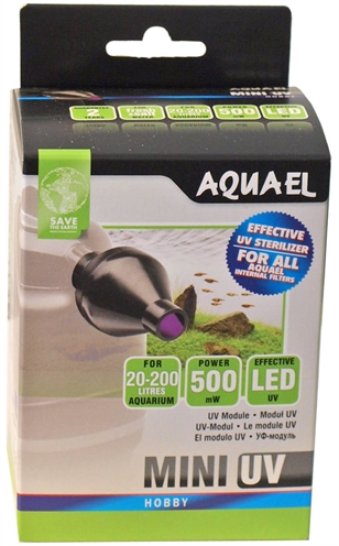 Aquael mini uv lamp uvc 0.5 watt product afbeelding