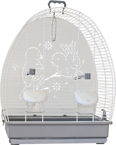 Voltrega vogelkooi 671 wit / grijs product afbeelding