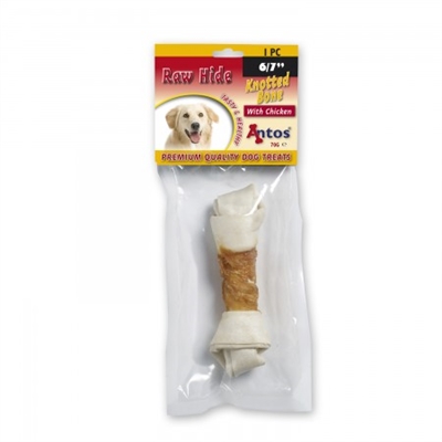 Antos Geperste Knoop Wit Kip 17 Cm product afbeelding