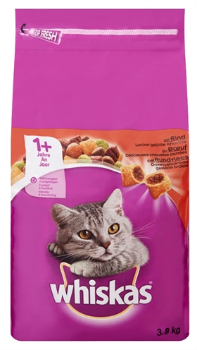 Whiskas Droog Adult Rund 4 Kg product afbeelding