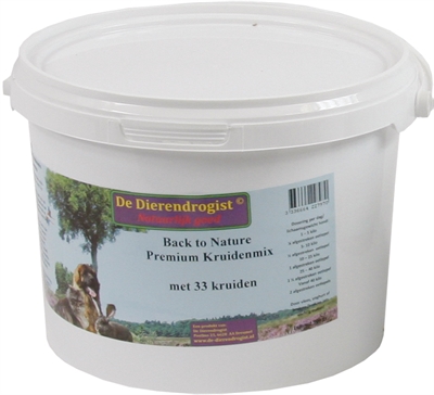 Dierendrogist back to nature premium kruidenmix met 33 kruiden product afbeelding