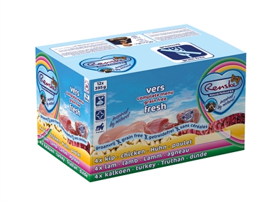 Renske Vers Vlees Multi Graanvrij 12x395Gr Grootverpakking product afbeelding