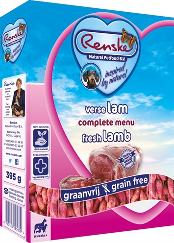 Renske Vers Vlees Lam Graanvrij 10x395Gr Grootverpakking product afbeelding