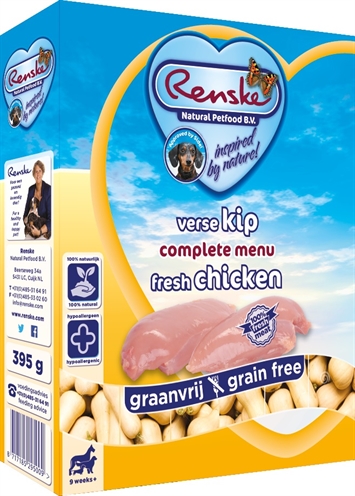Renske Vers Vlees Kip Graanvrij 10x395Gr Grootverpakking product afbeelding