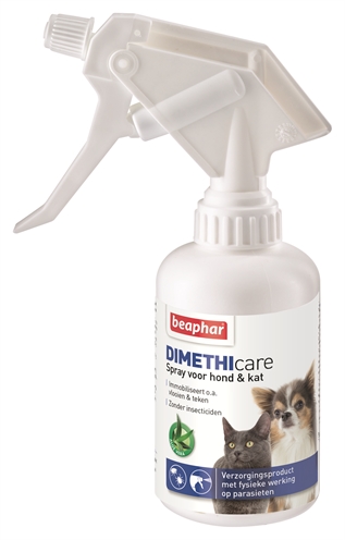 Beaphar Dimethicare Spray Hond / Kat Tegen Vlooien En Teken 250 Ml