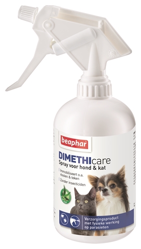 Beaphar Dimethicare Spray Hond / Kat Tegen Vlooien En Teken 500Ml product afbeelding