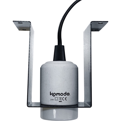 Komodo keramische es lamphouder met bevestigingsplaat product afbeelding