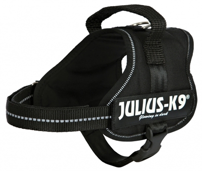 Julius k9 powerharnas / tuig voor labels zwart product afbeelding